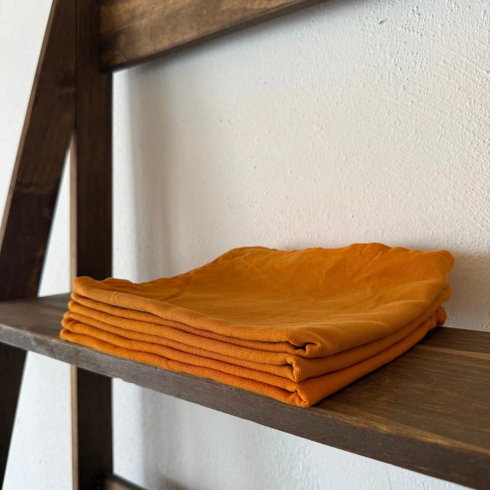3pc IKEA GURLI Orange Pillow Covers 100% Cotton Zip Closure Cushion Covers